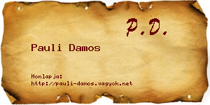 Pauli Damos névjegykártya